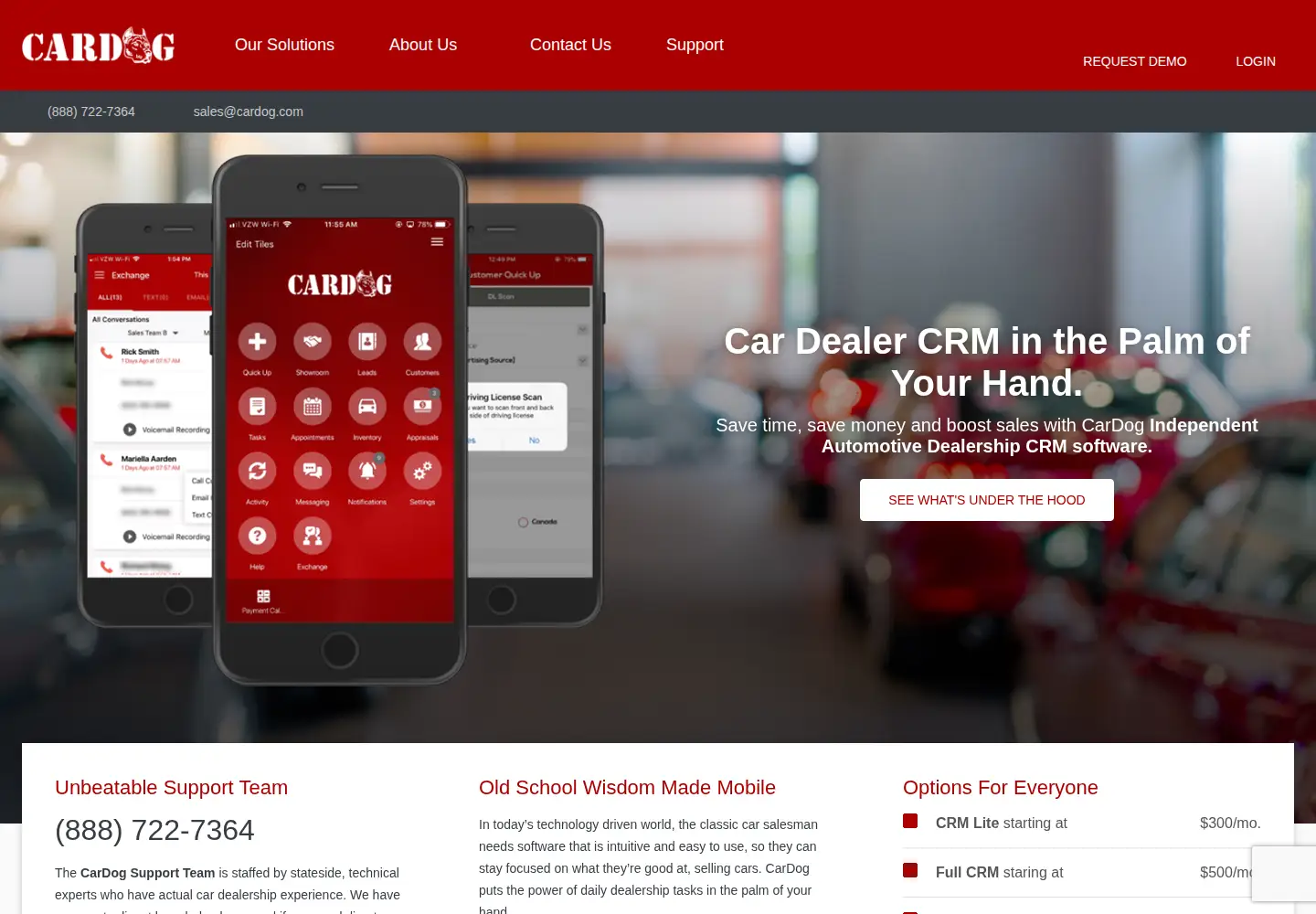 Screenshot of cardog.com