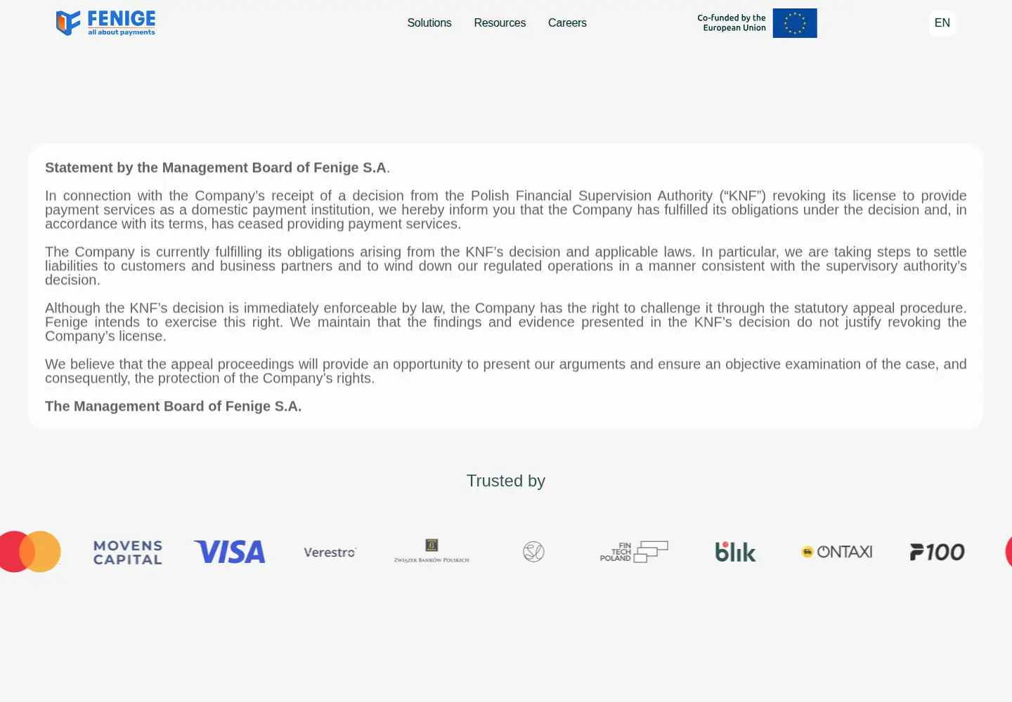 Screenshot of fenige.pl