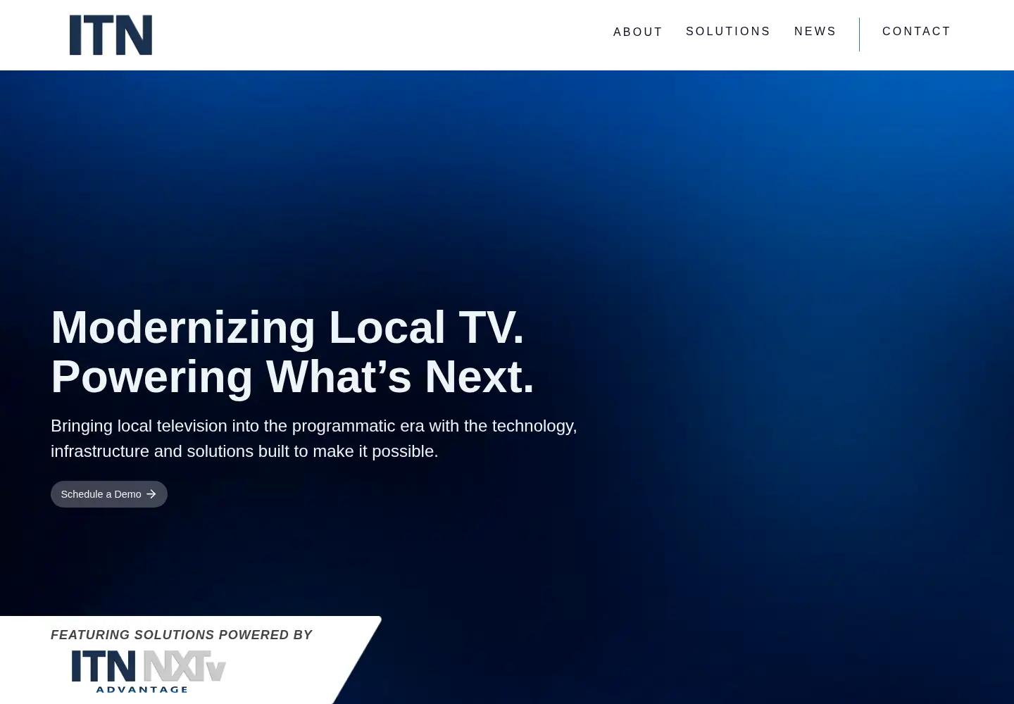 Captured homepage of itnnetworks.com in the current scan