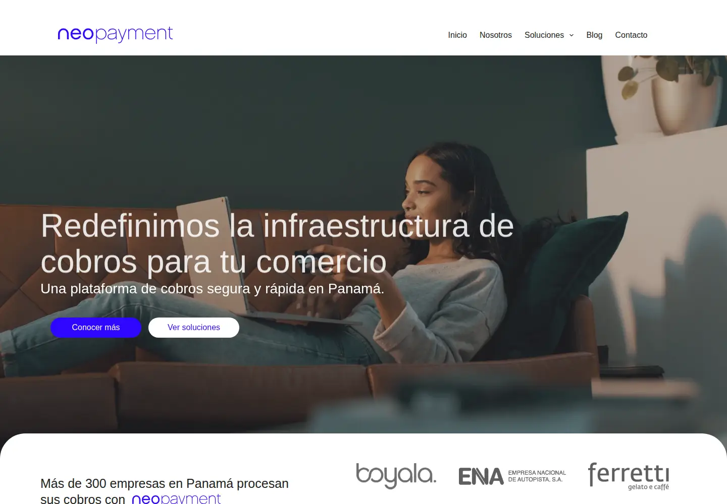 Screenshot of neopayment.com