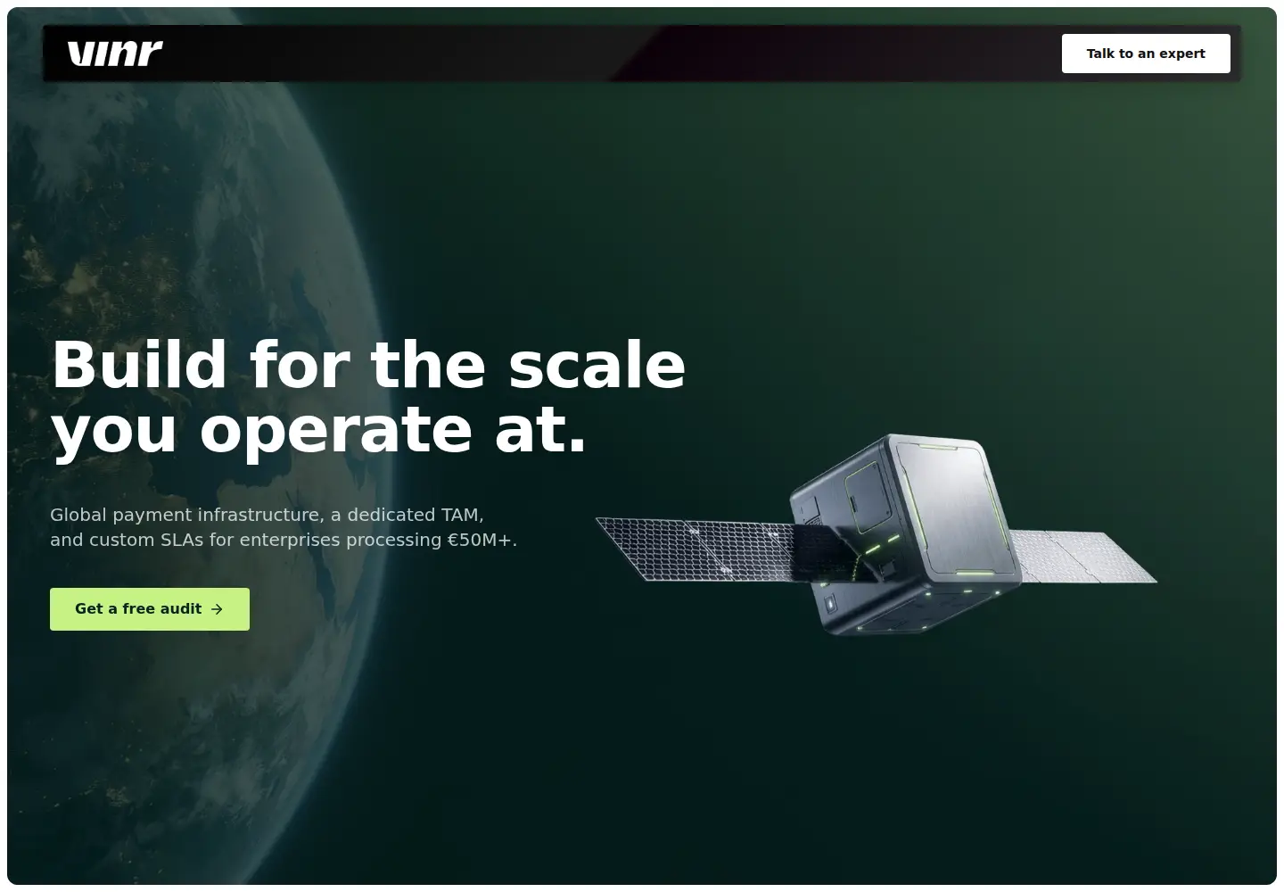 Captured homepage of vinr.com in the current scan