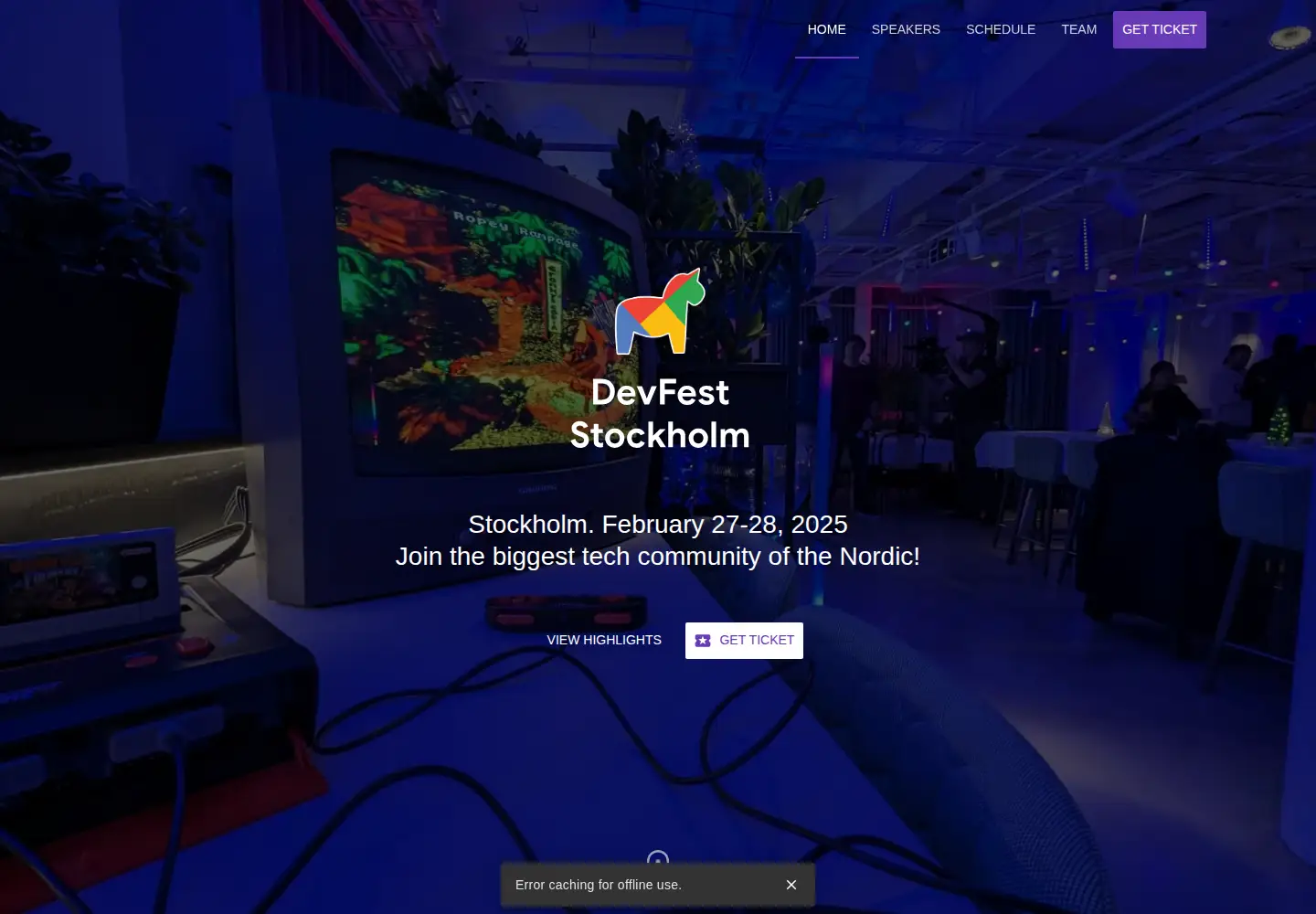 Screenshot of devfest-stockholm.com