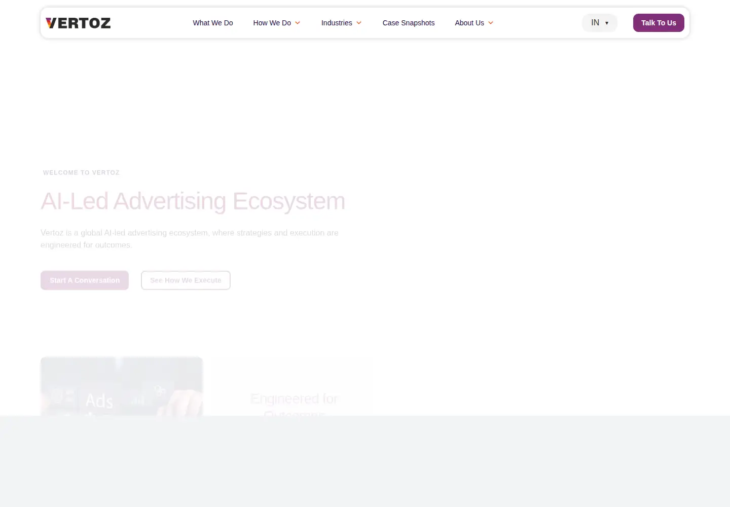 Screenshot of vertoz.ae