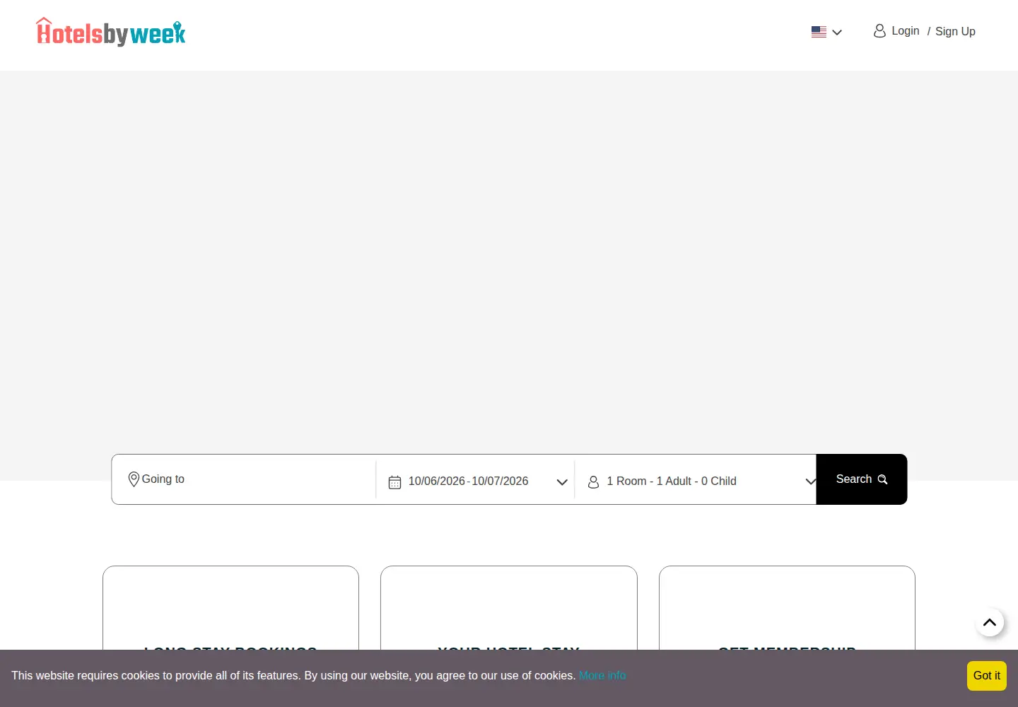 Screenshot of hotelsbyweek.com from the current report
