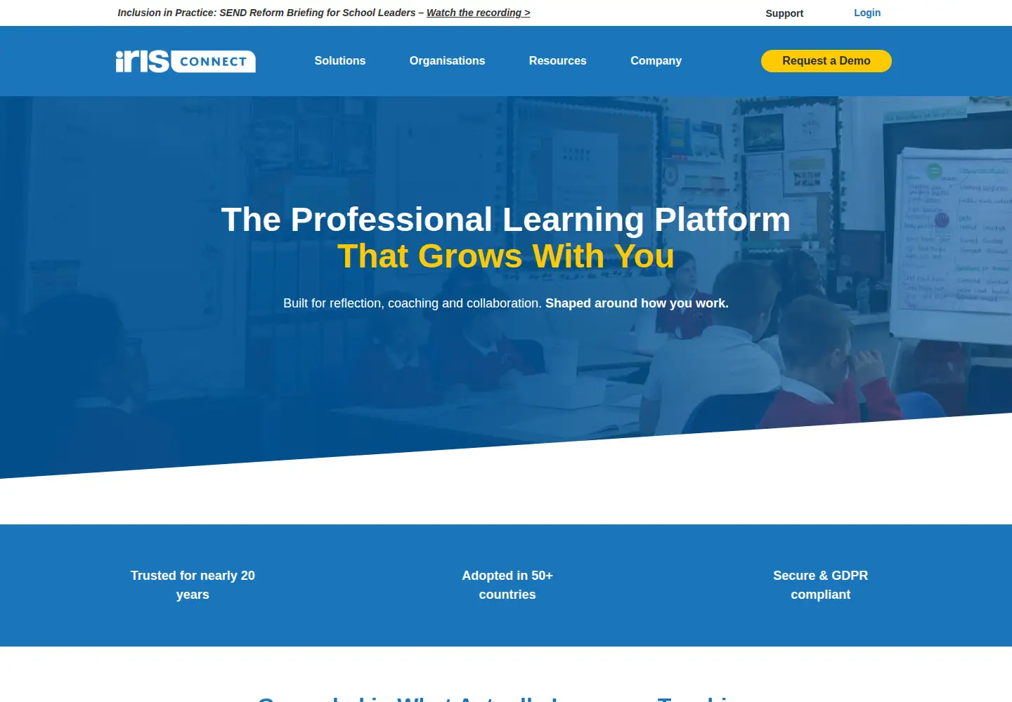 Screenshot of irisconnect.com