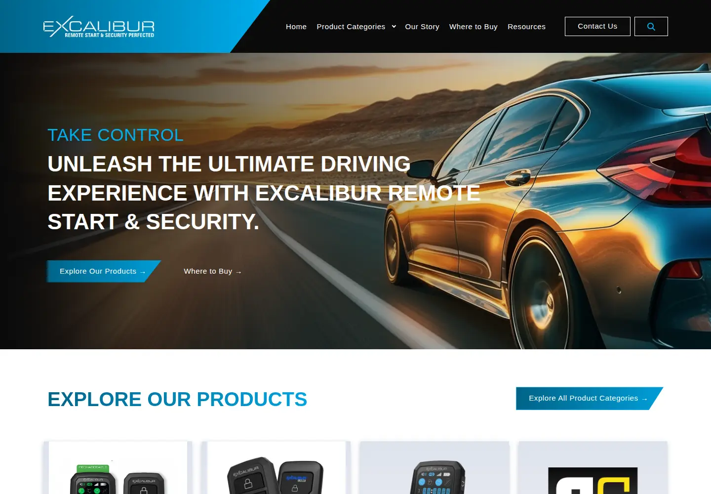 Screenshot of caralarm.com