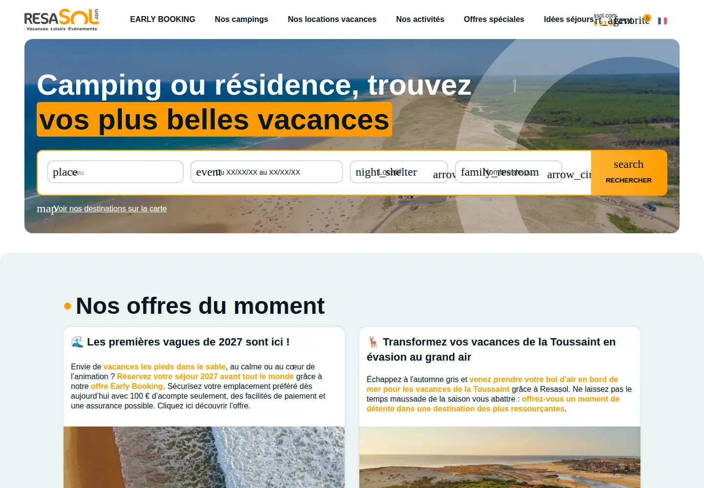 Screenshot of resasol.com