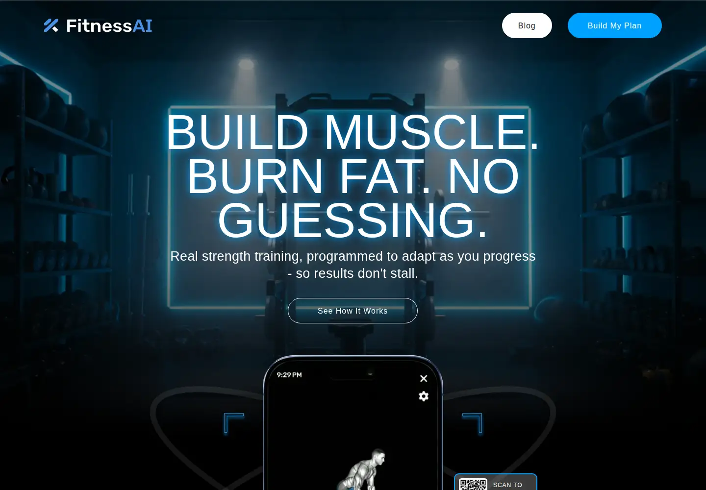 Screenshot of fitnessai.com