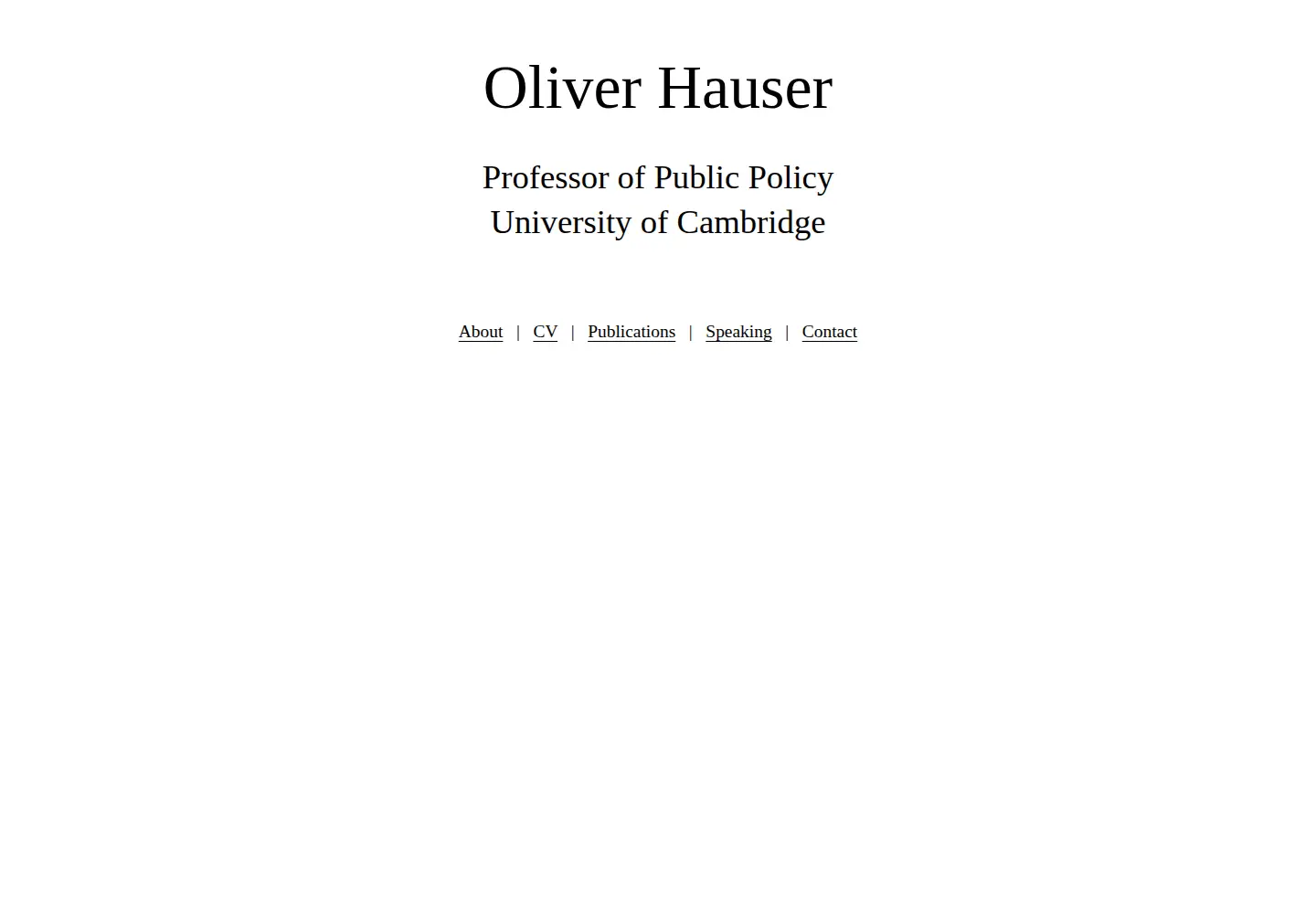 Screenshot of oliverhauser.org