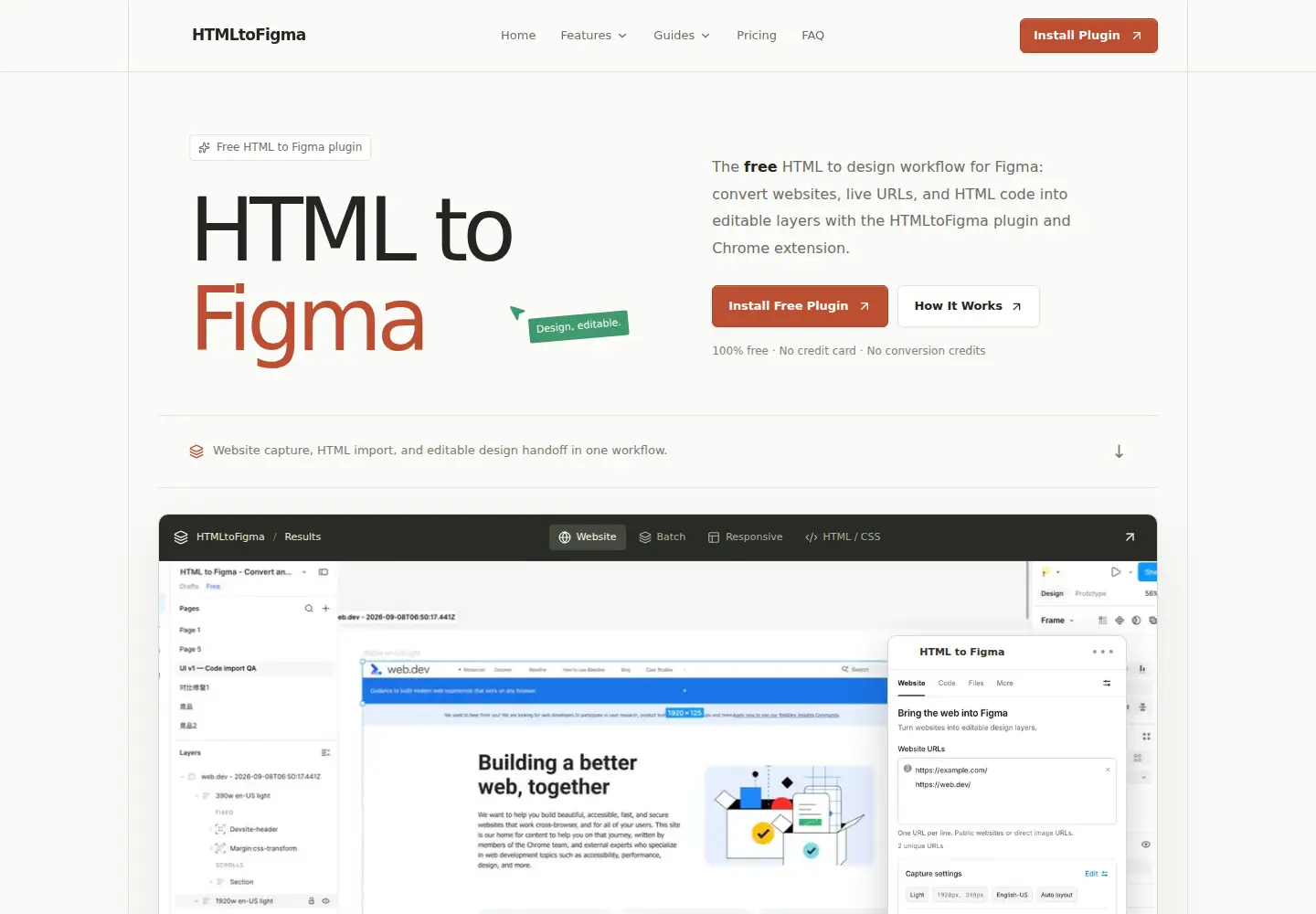 Screenshot of htmltofigma.com