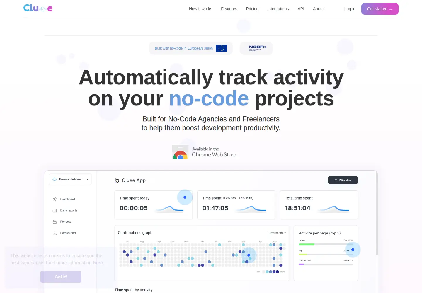Screenshot of cluee.app
