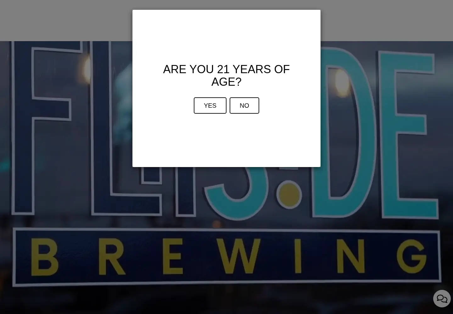 Captured homepage of flipsidebrewing.com in the current scan