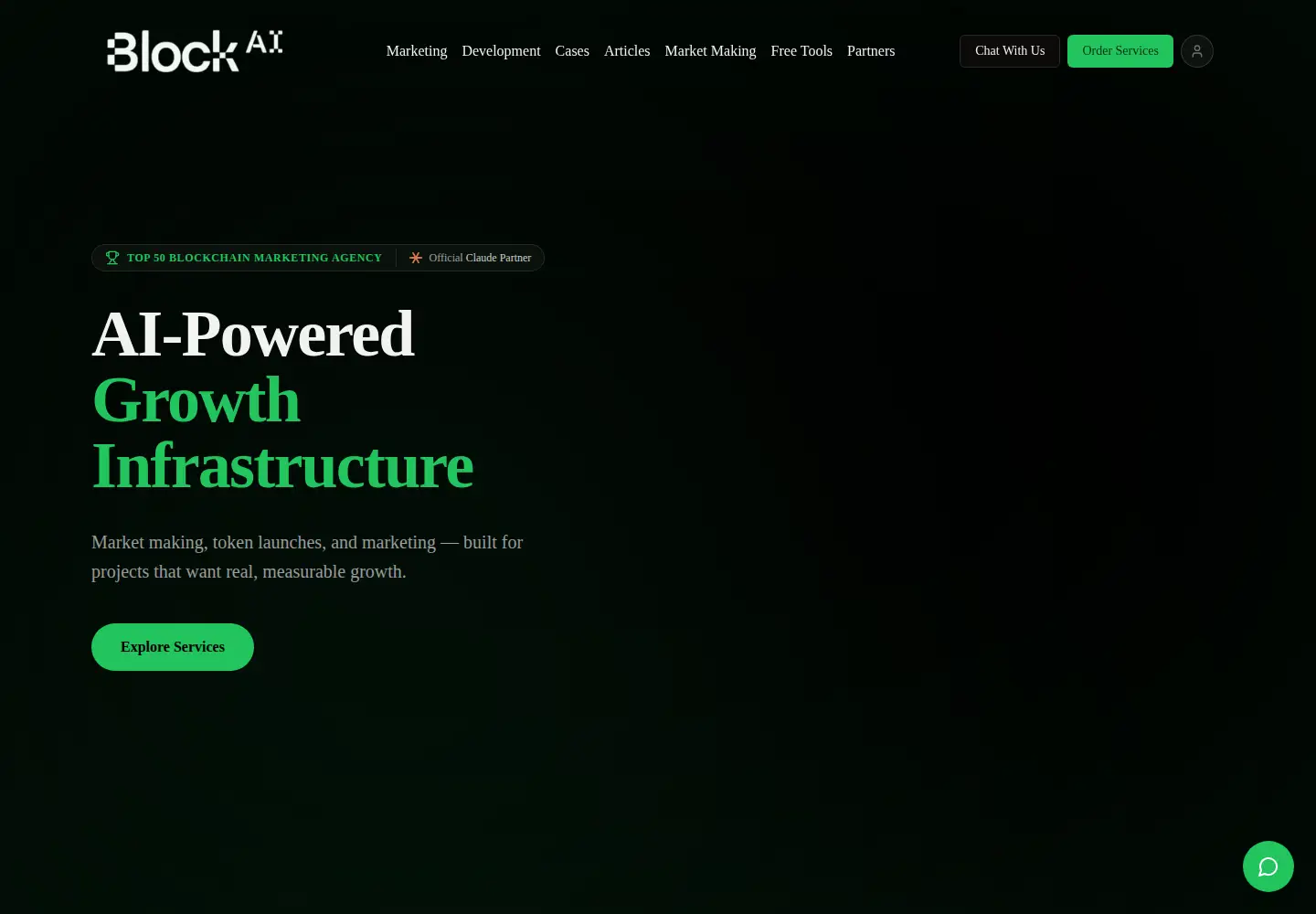 Captured homepage of blockmm.ai in the current scan