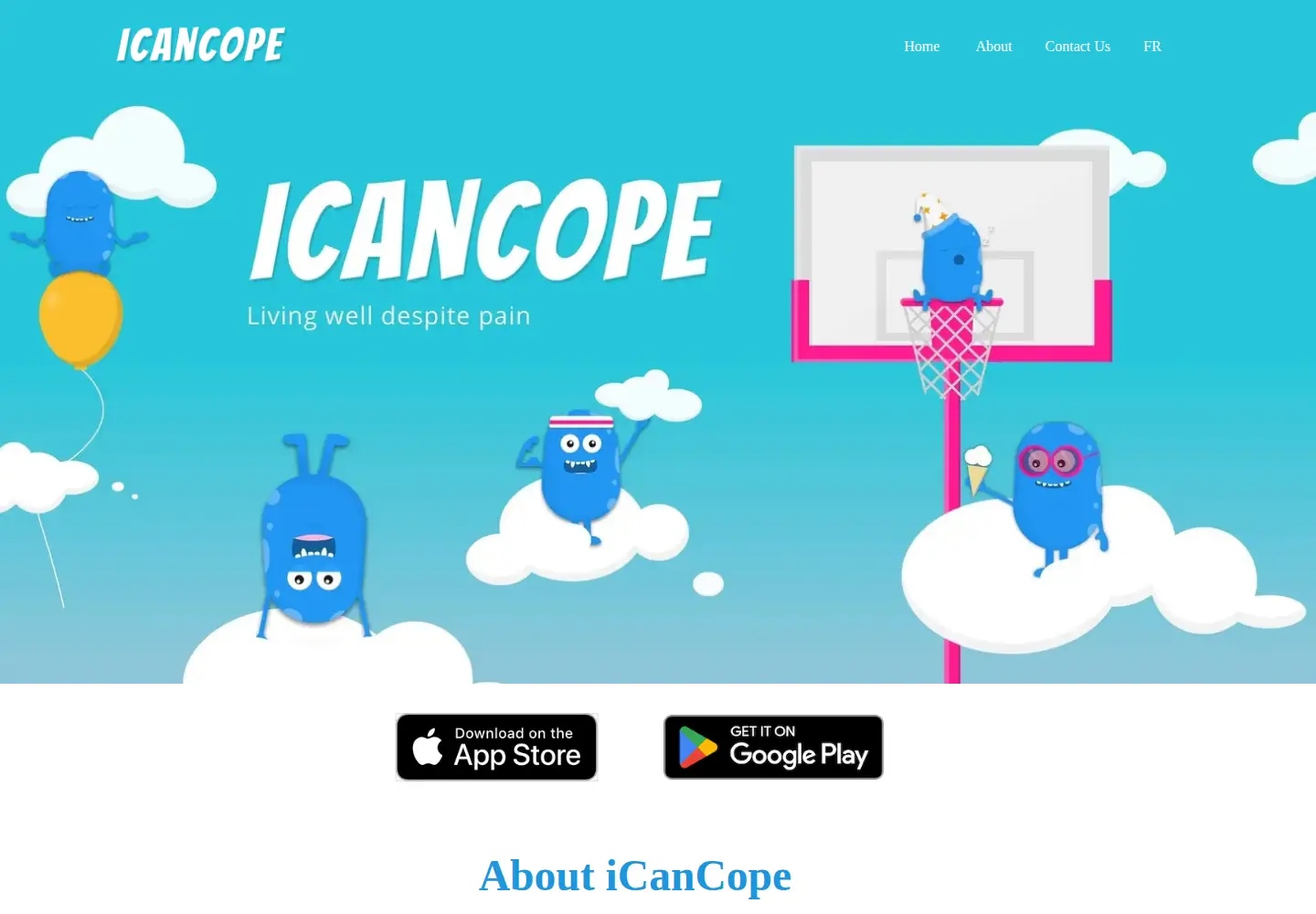 Screenshot of icancope.ca