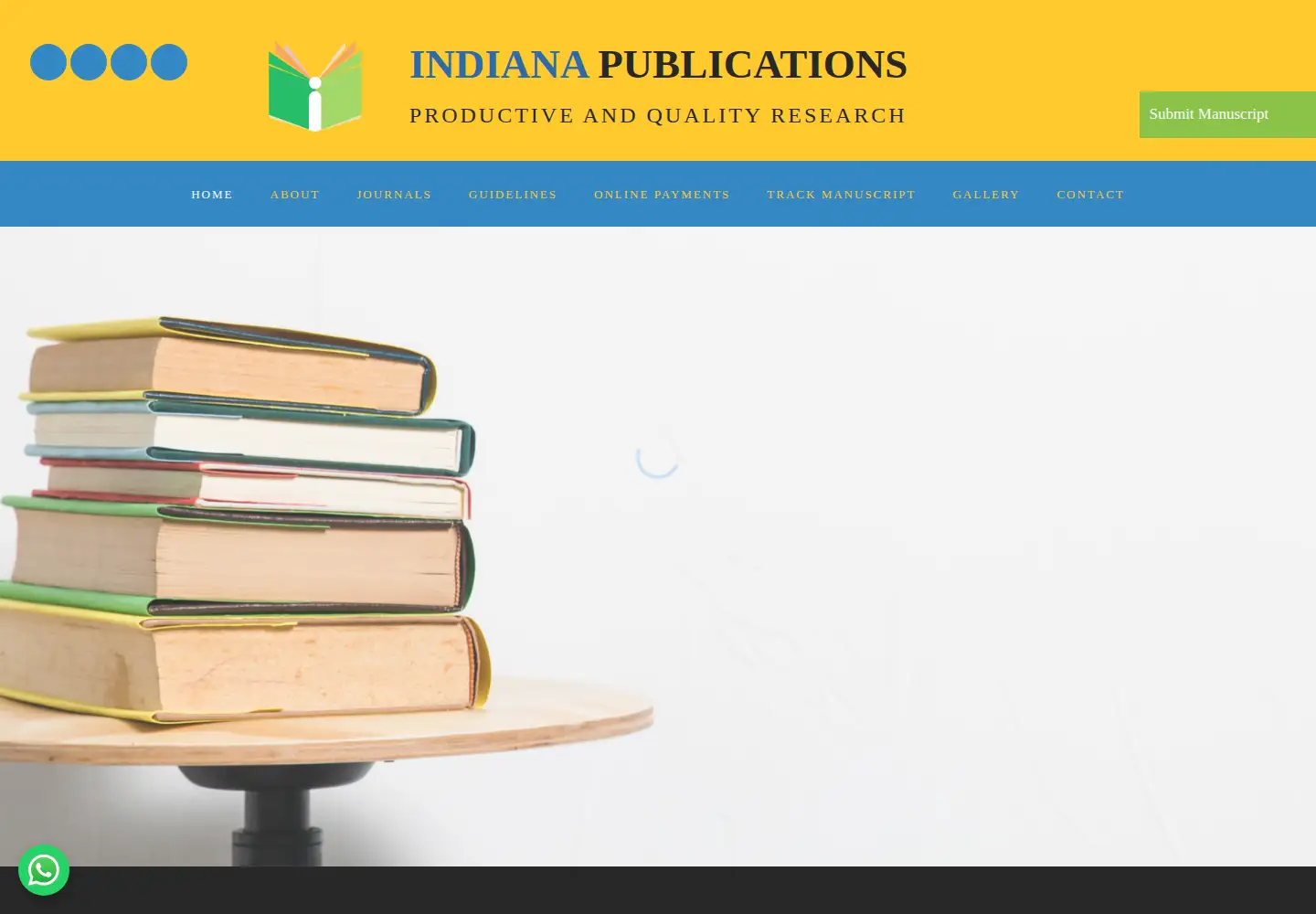 Captured homepage of indianapublications.com in the current scan