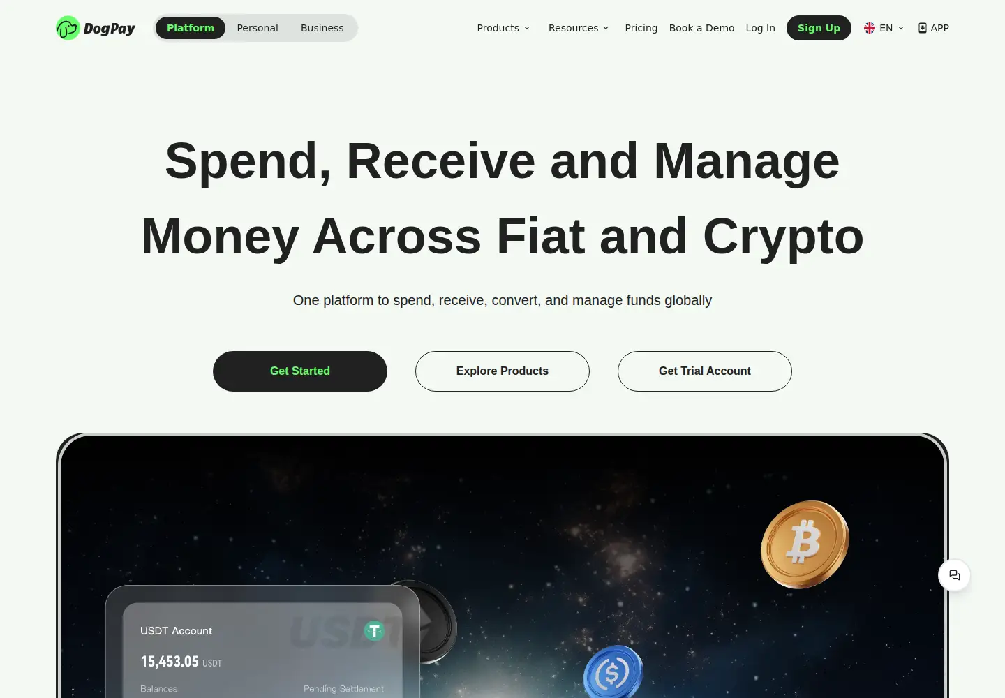 Captured homepage of dogpay.com in the current scan