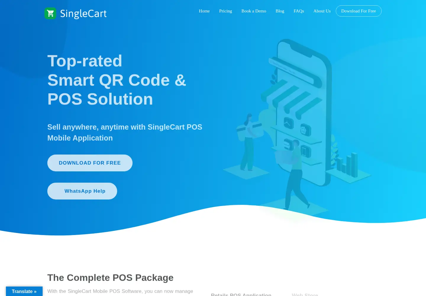 Screenshot of singlecart.io