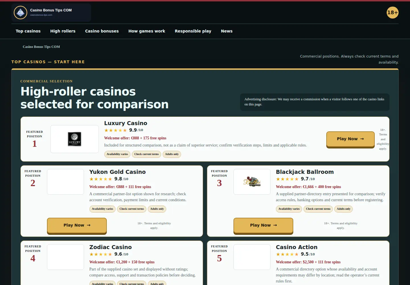Screenshot of casinobonus-tips.com