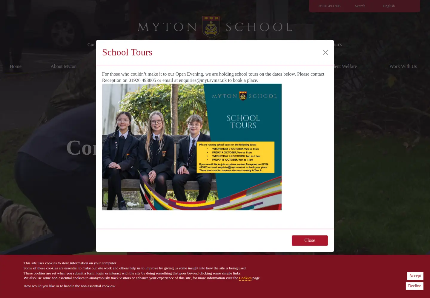 Screenshot of mytonschool.co.uk