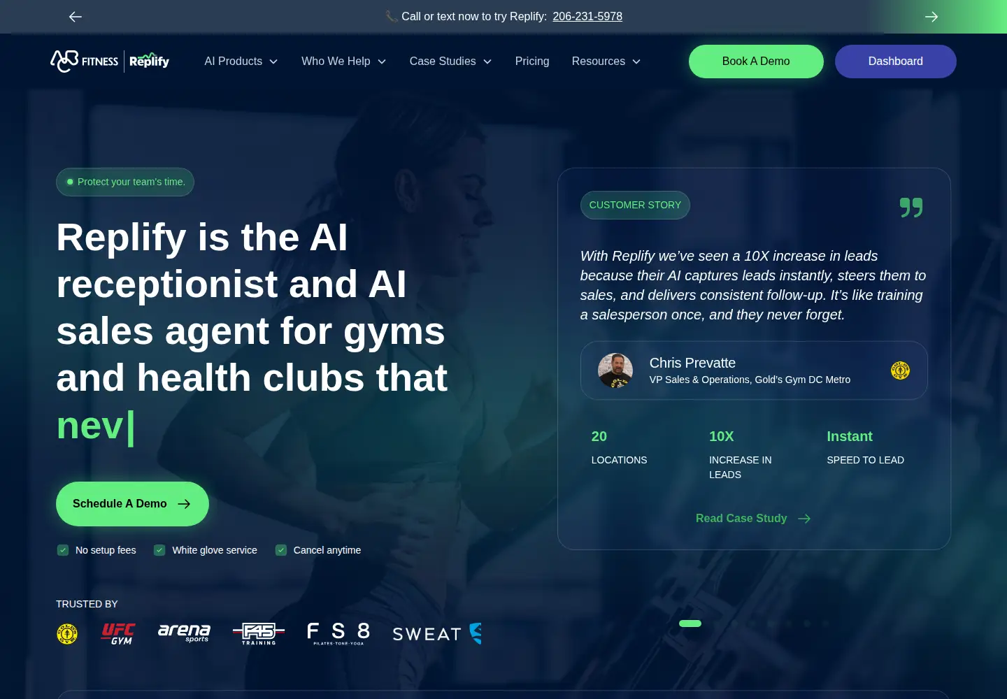 Screenshot of replify.ai