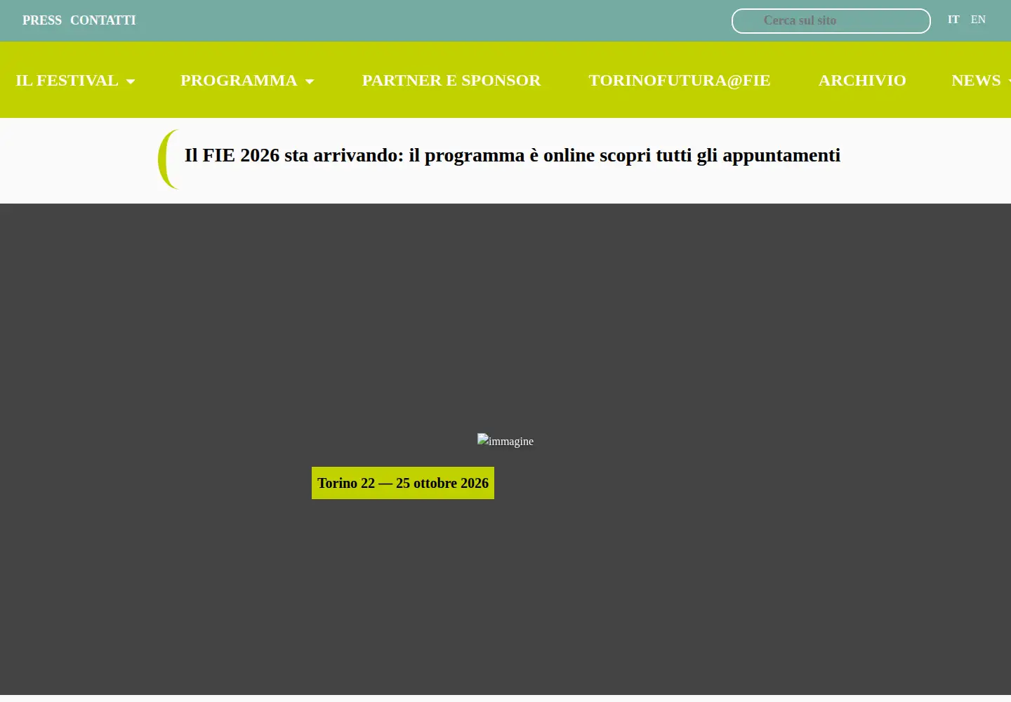 Screenshot of festivalinternazionaledelleconomia.com