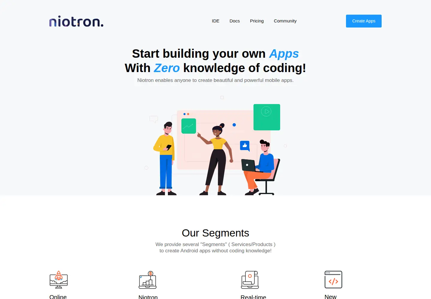 Screenshot of niotron.com