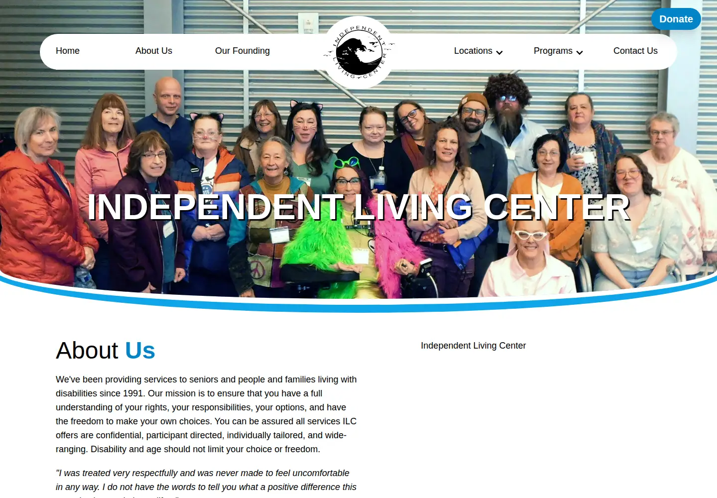 Screenshot of peninsulailc.org