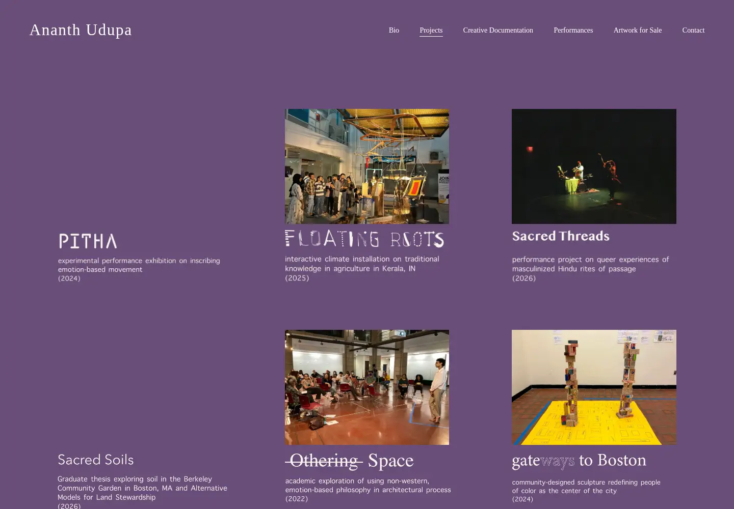 Screenshot of ananthudupa.com