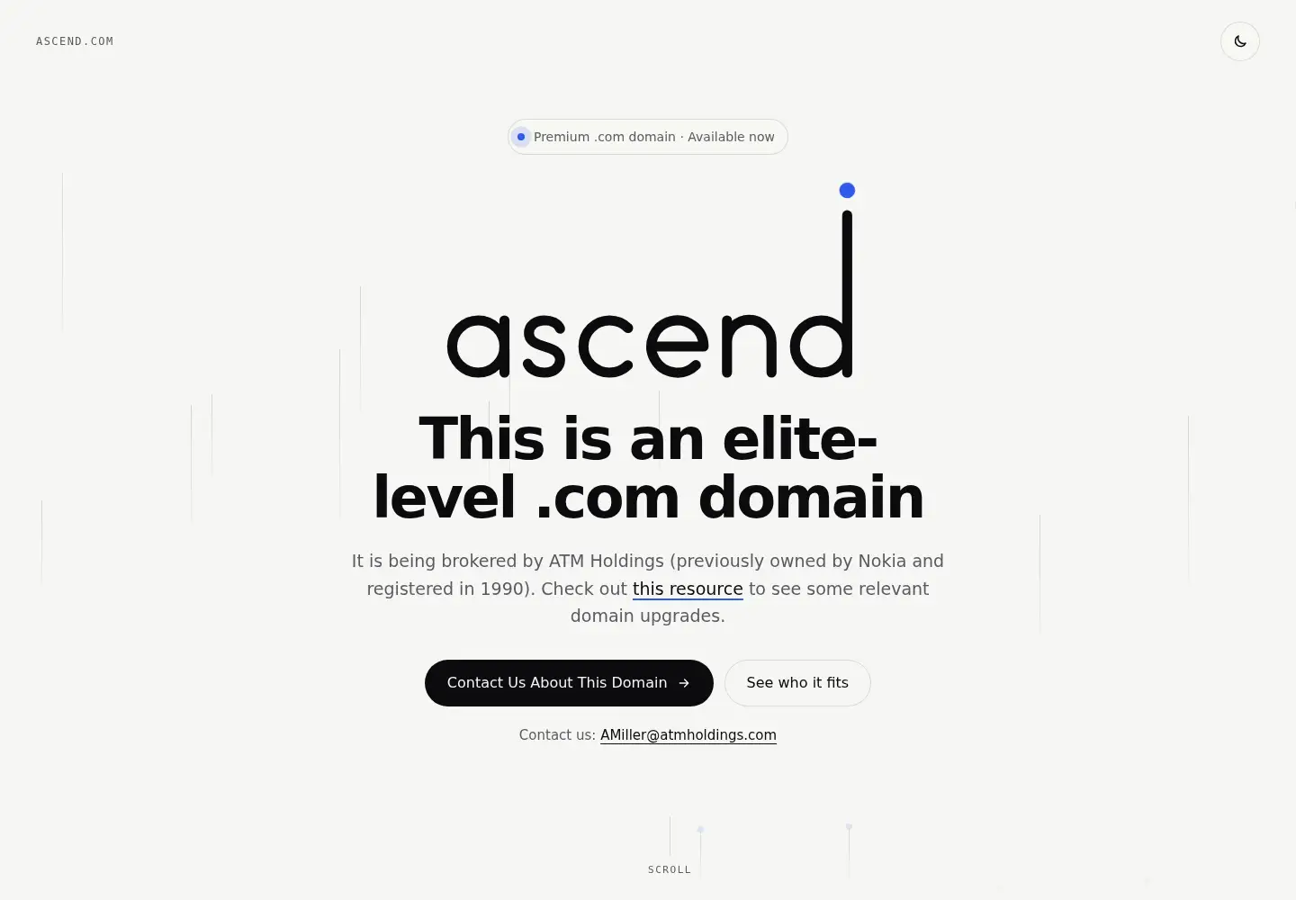 Screenshot of ascend.com