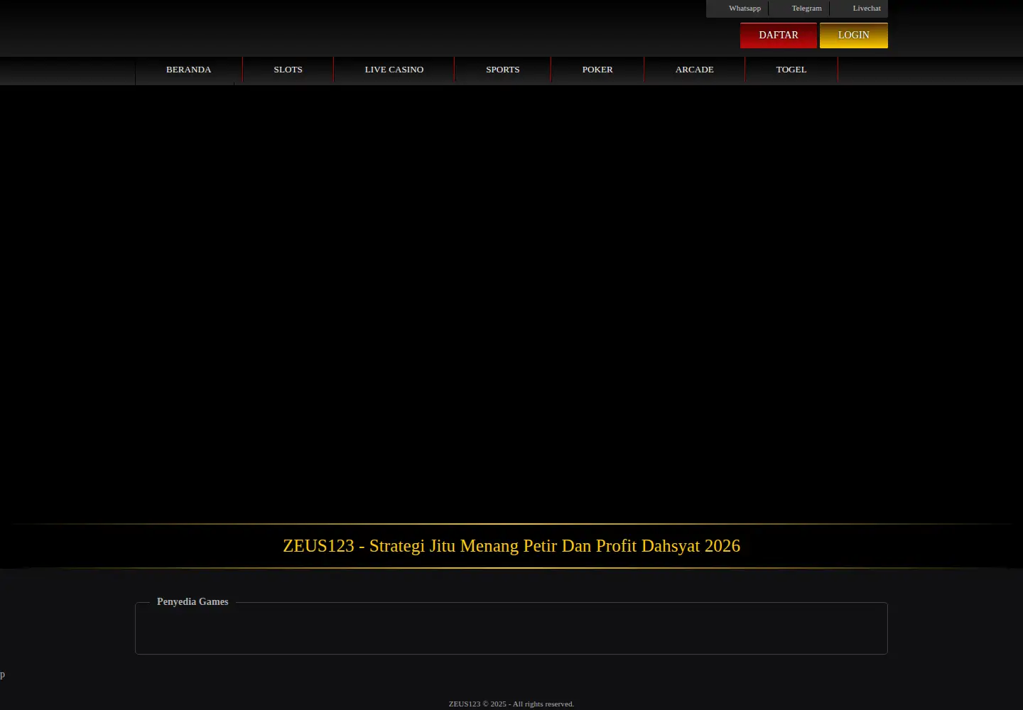 Captured homepage of zeus123.org in the current scan