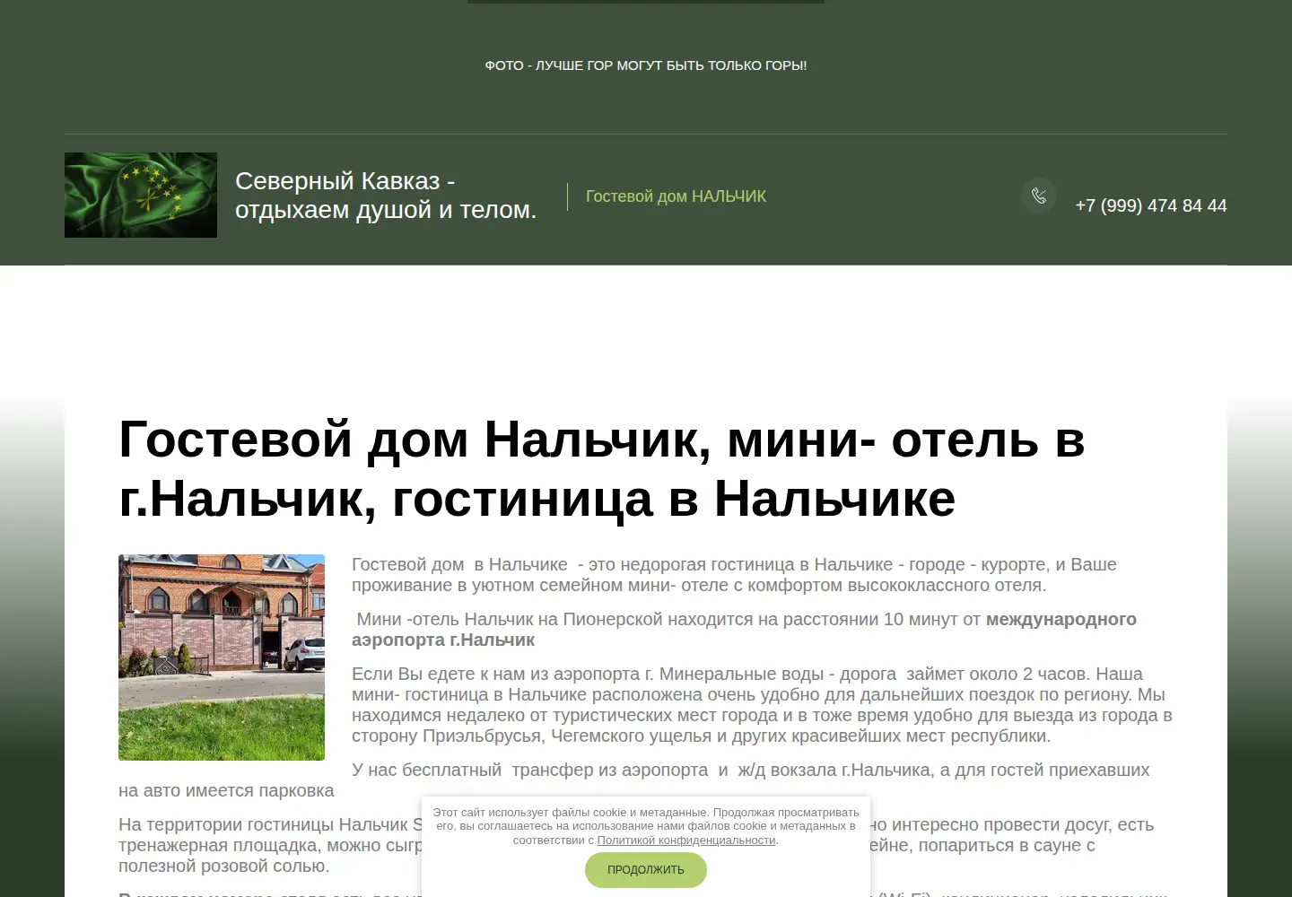 Captured homepage of fonterico.ru in the current scan
