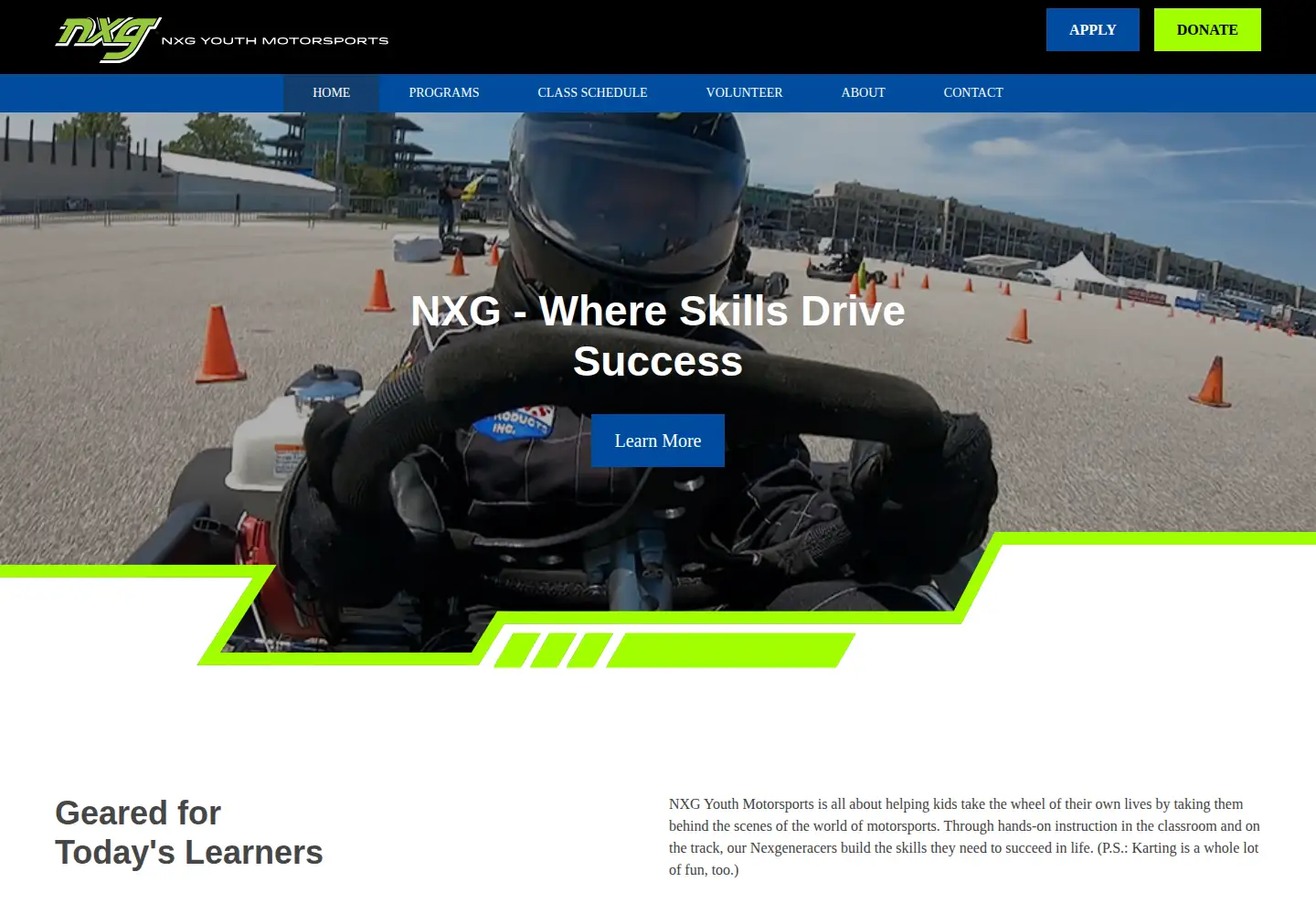 Screenshot of nxgyouth.org