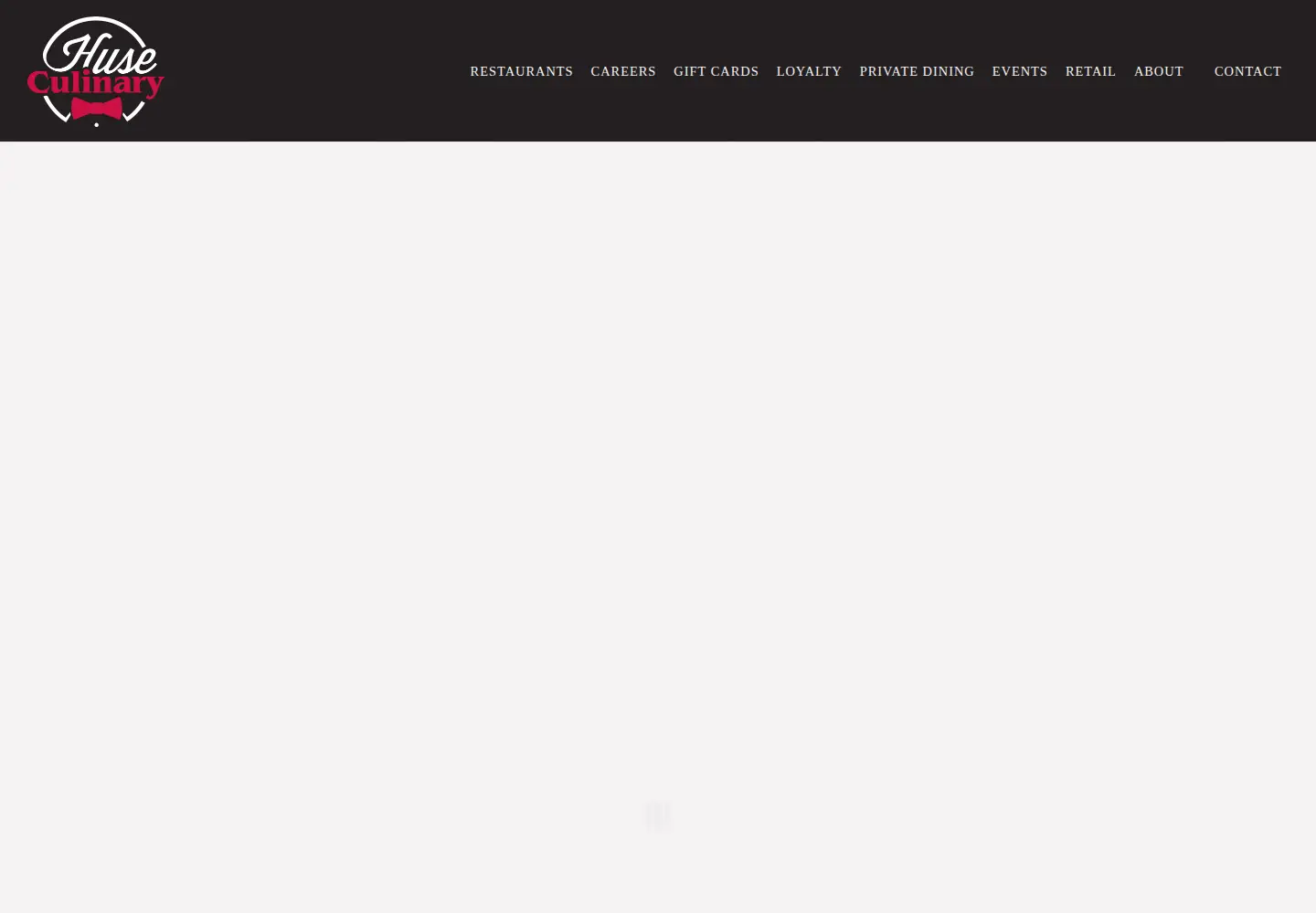 Captured homepage of huseculinary.com in the current scan