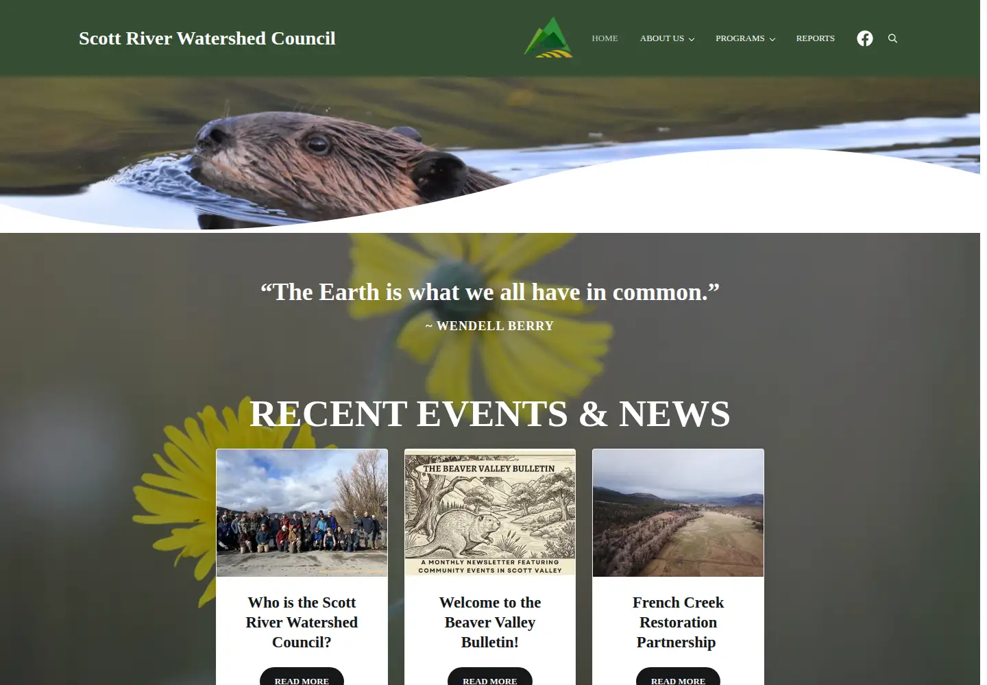 Screenshot of scottriver.org