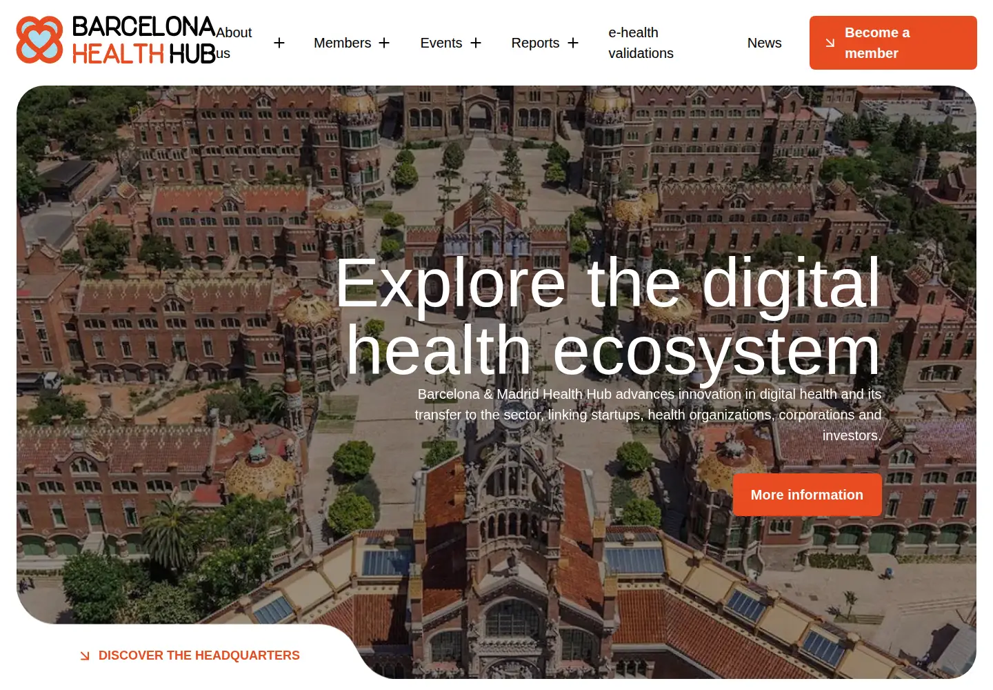 Screenshot of barcelonahealthhub.com