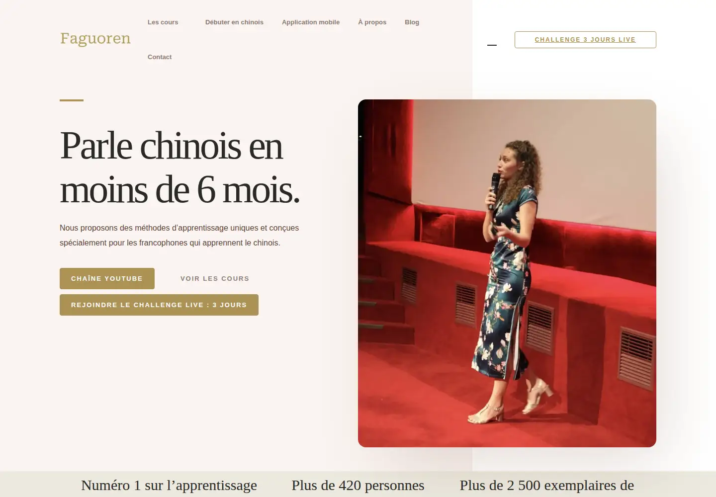 Screenshot of faguoren.fr