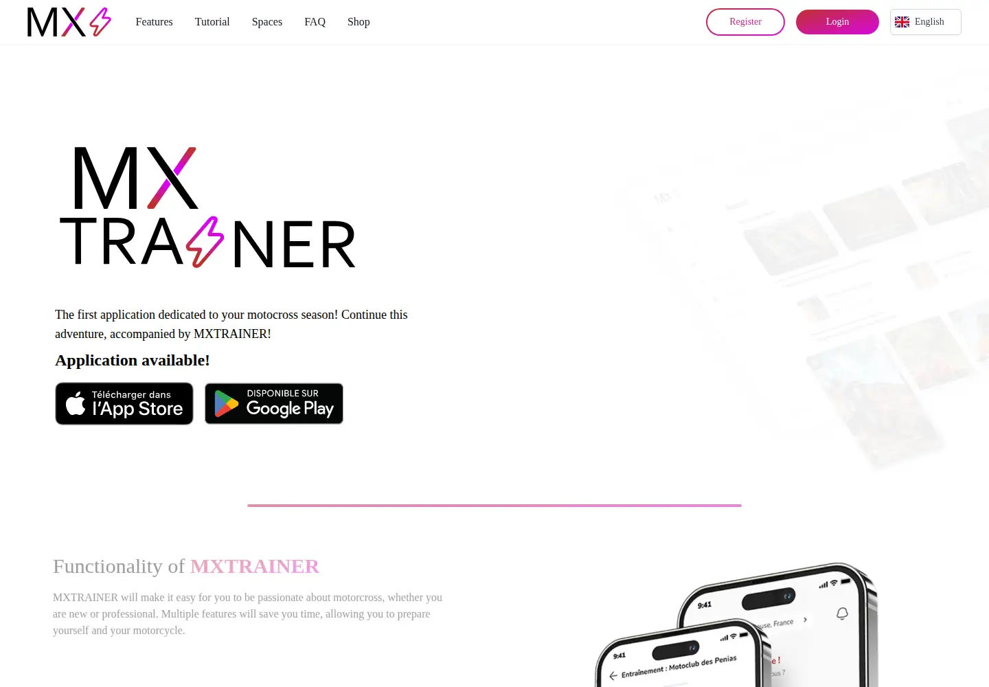 Screenshot of mxtrainer.fr