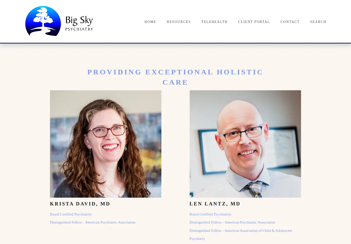 Screenshot of psychiatryresource.com