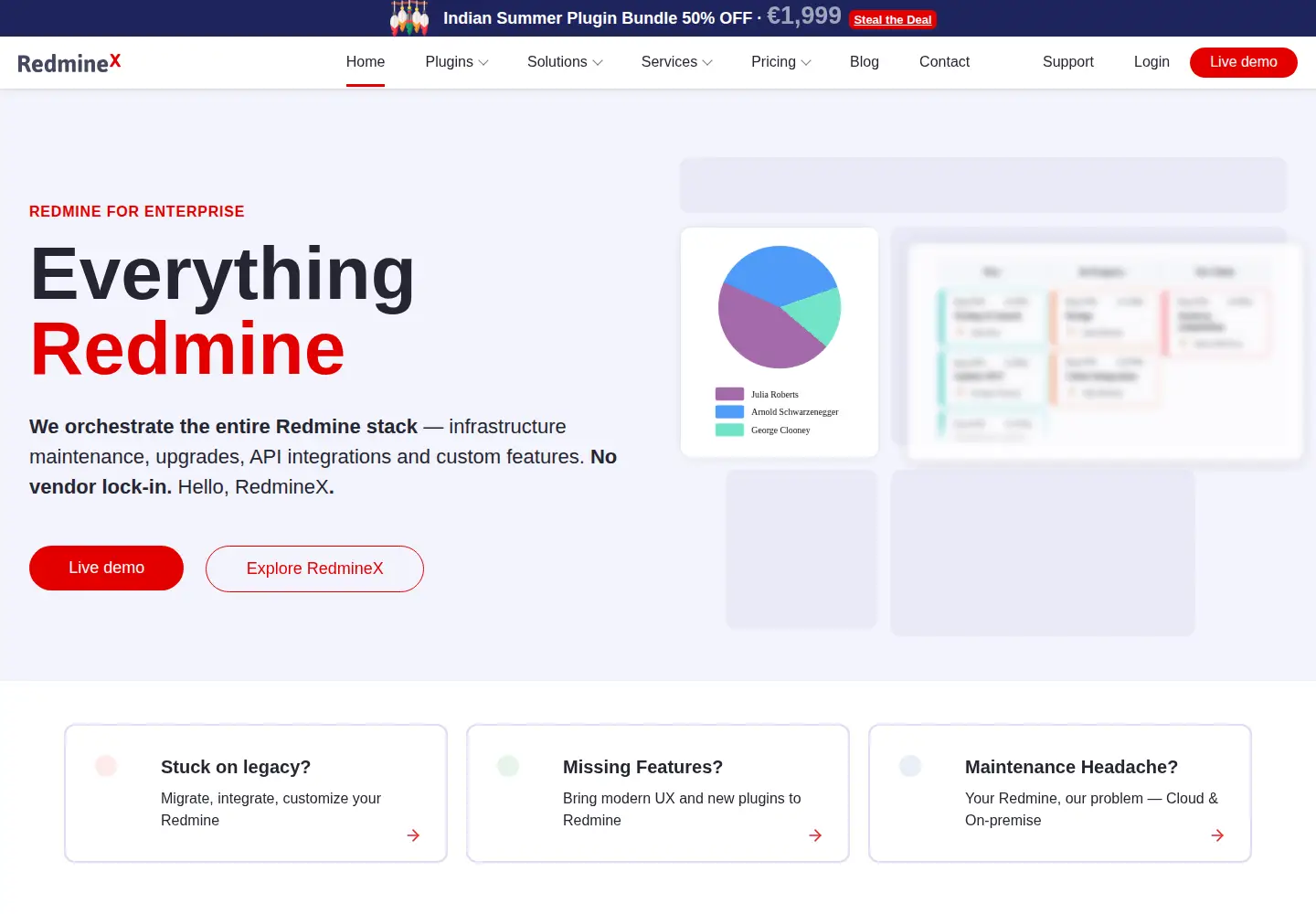 Screenshot of redmine-x.com