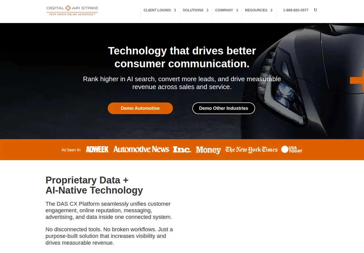 Screenshot of digitalairstrike.com