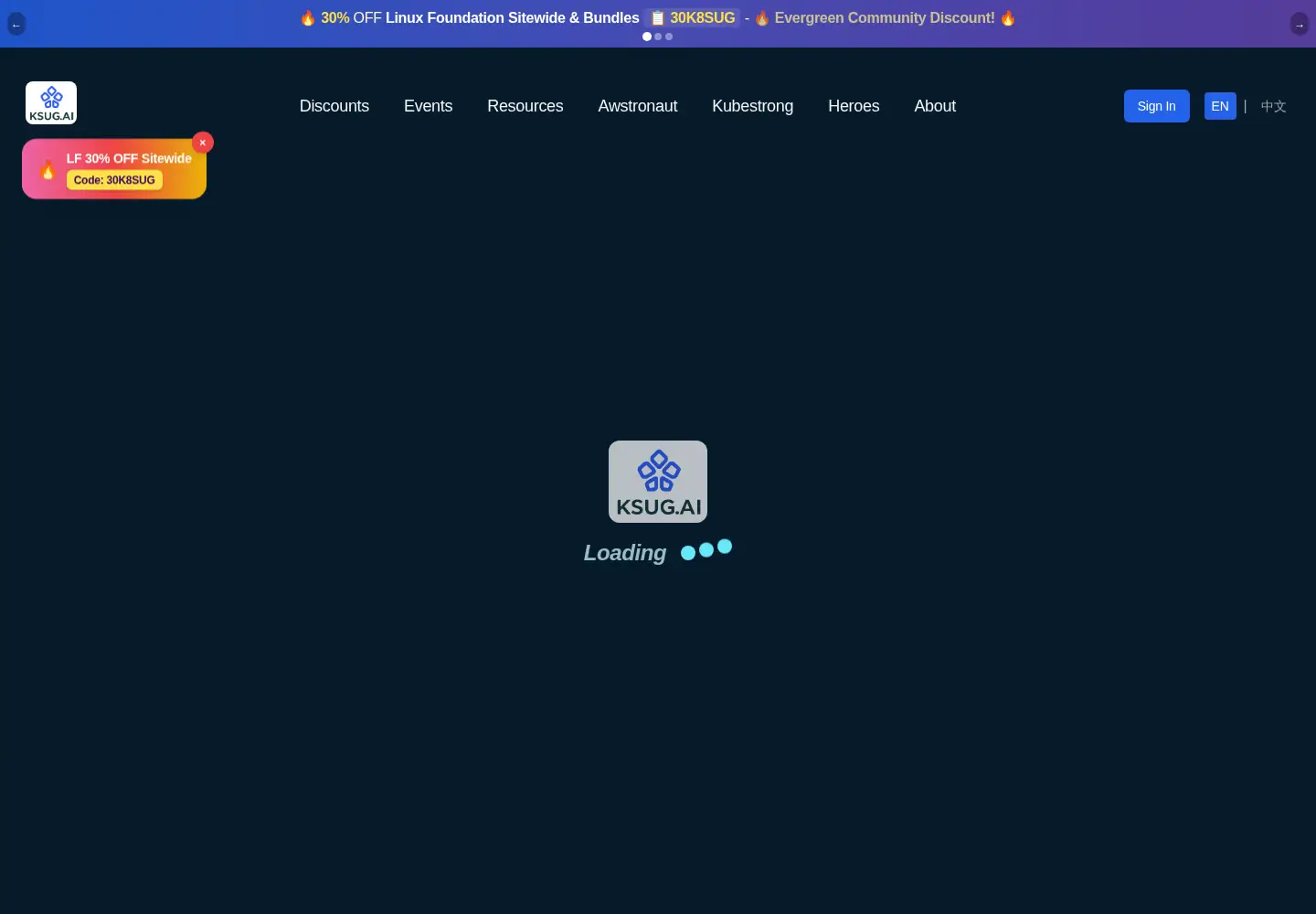 Captured homepage of ksug.ai in the current scan