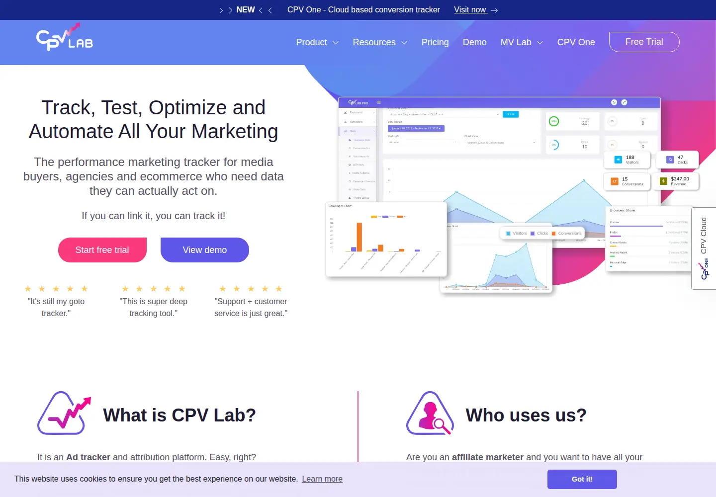 Captured homepage of cpvlab.pro in the current scan