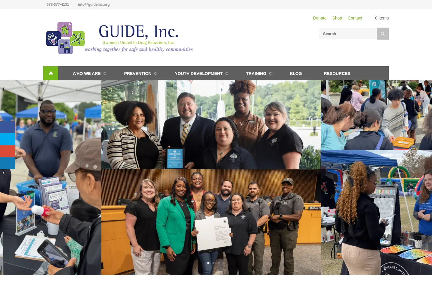 Screenshot of guideinc.org