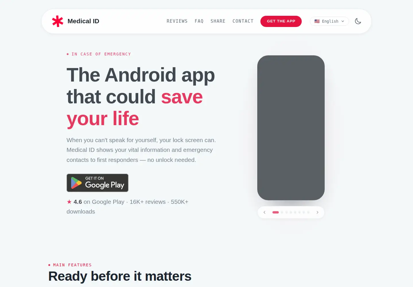 Screenshot of medicalid.app