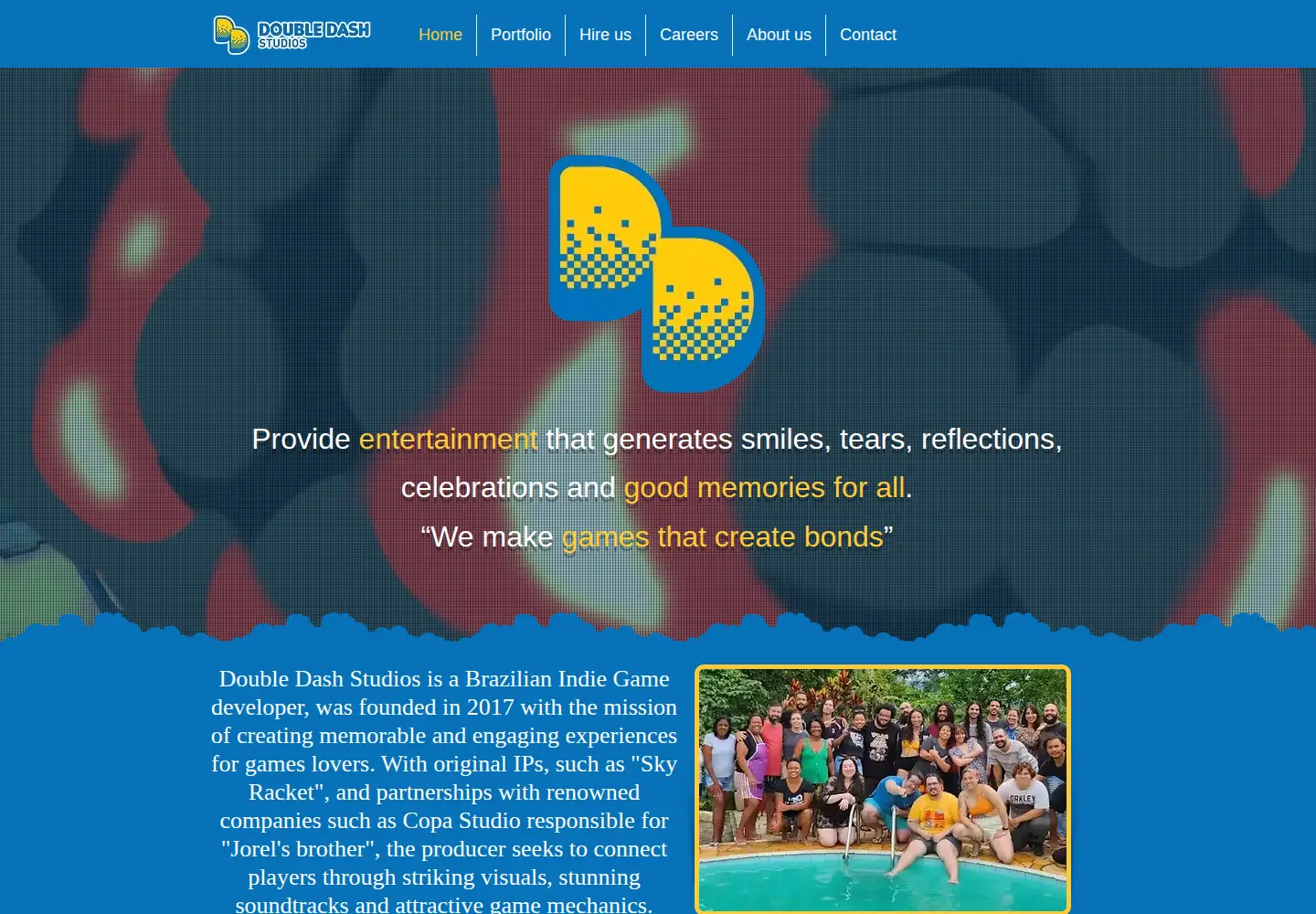 Screenshot of doubledashstudios.com