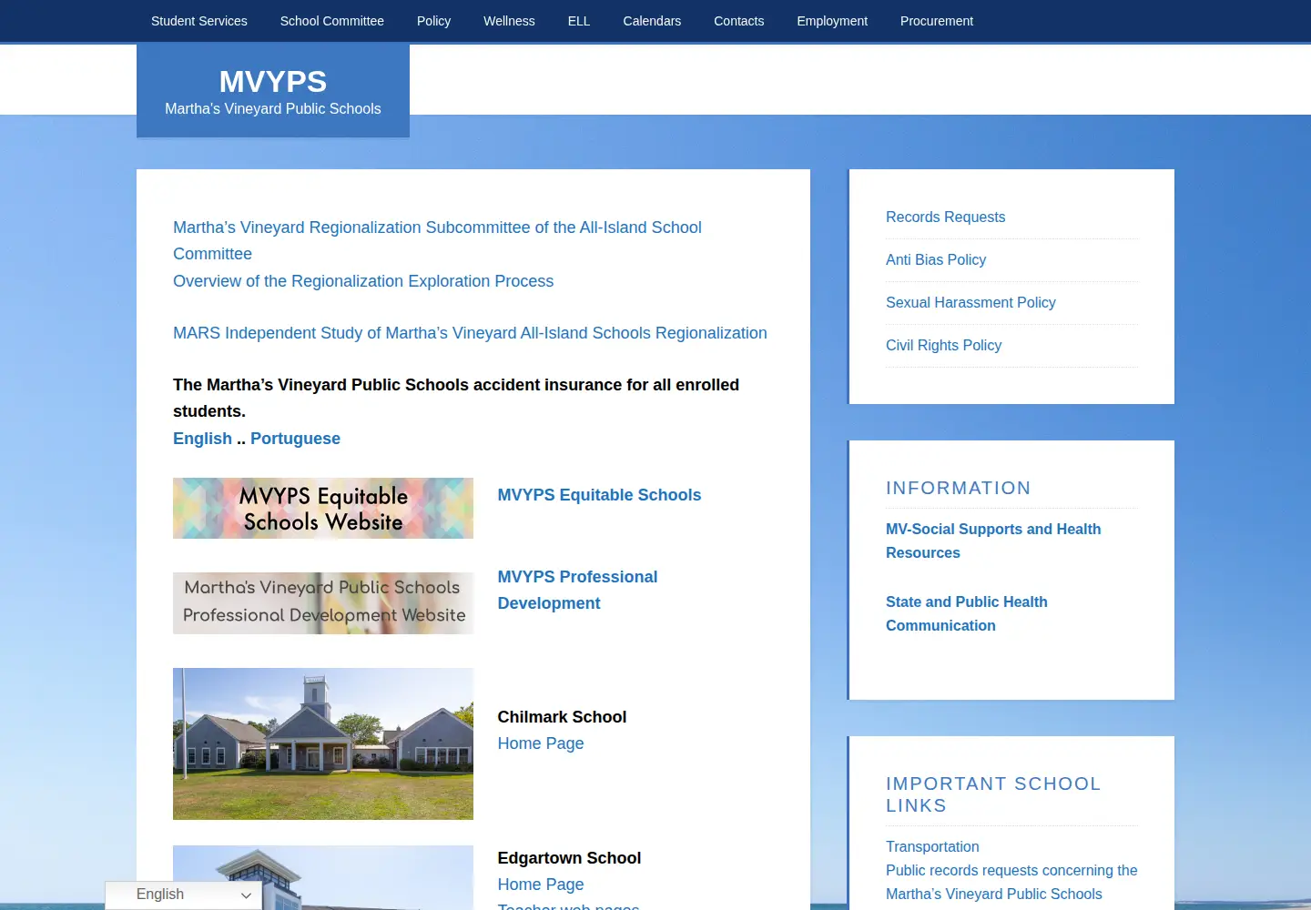 Screenshot of mvyps.org