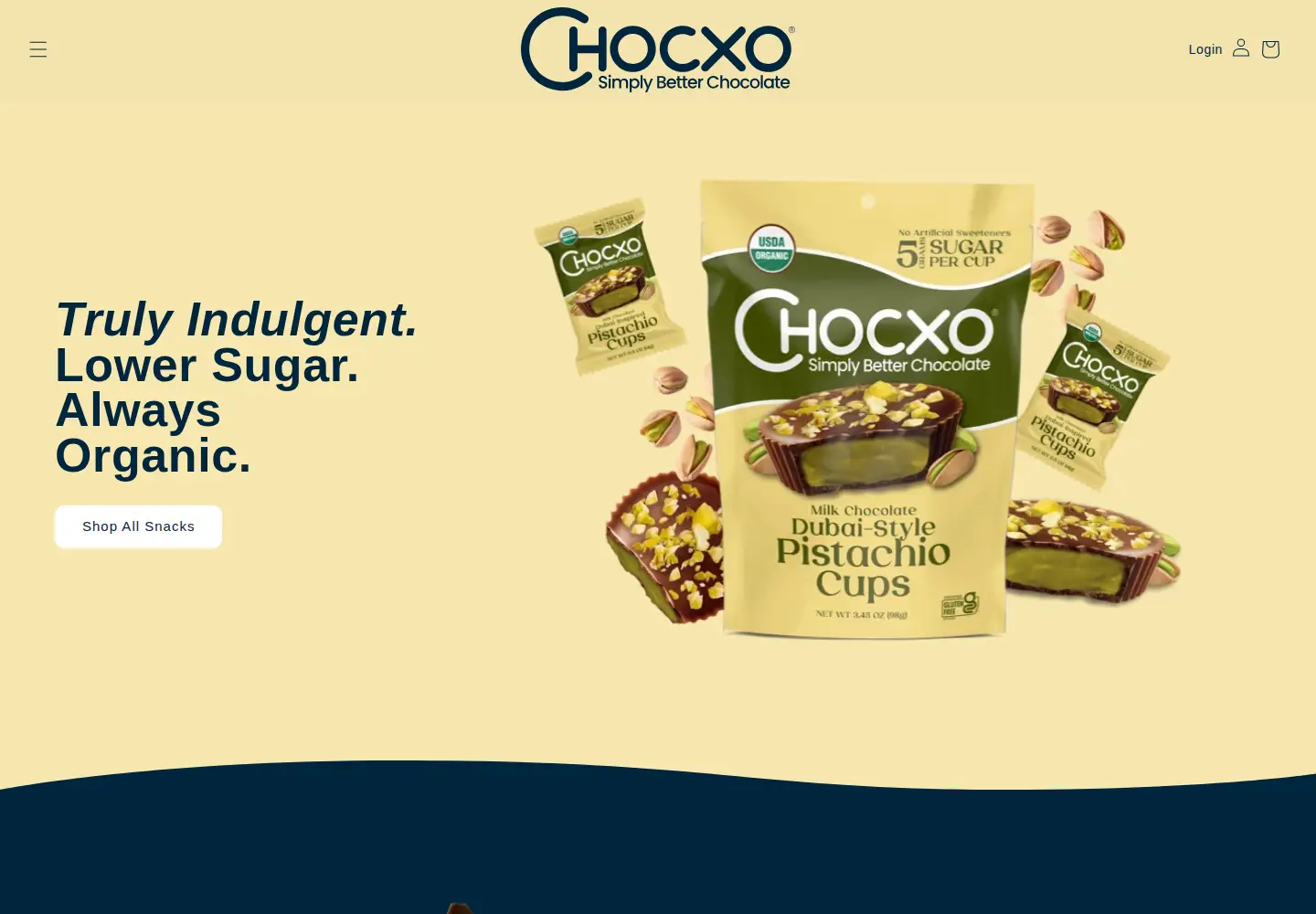 Screenshot of chocxo.com