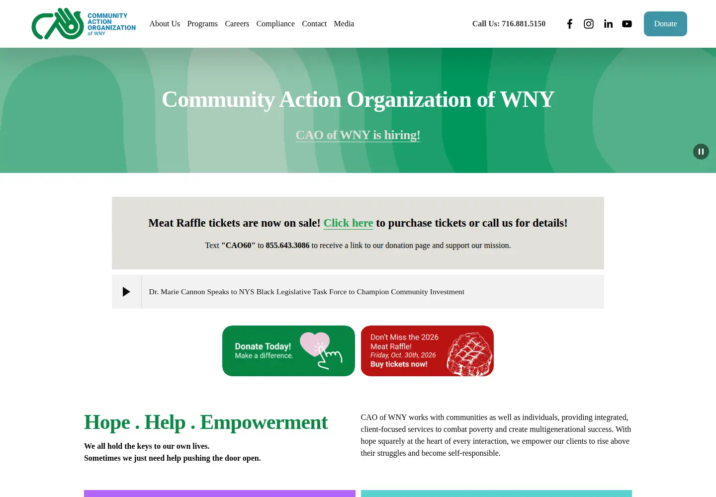 Screenshot of caowny.org