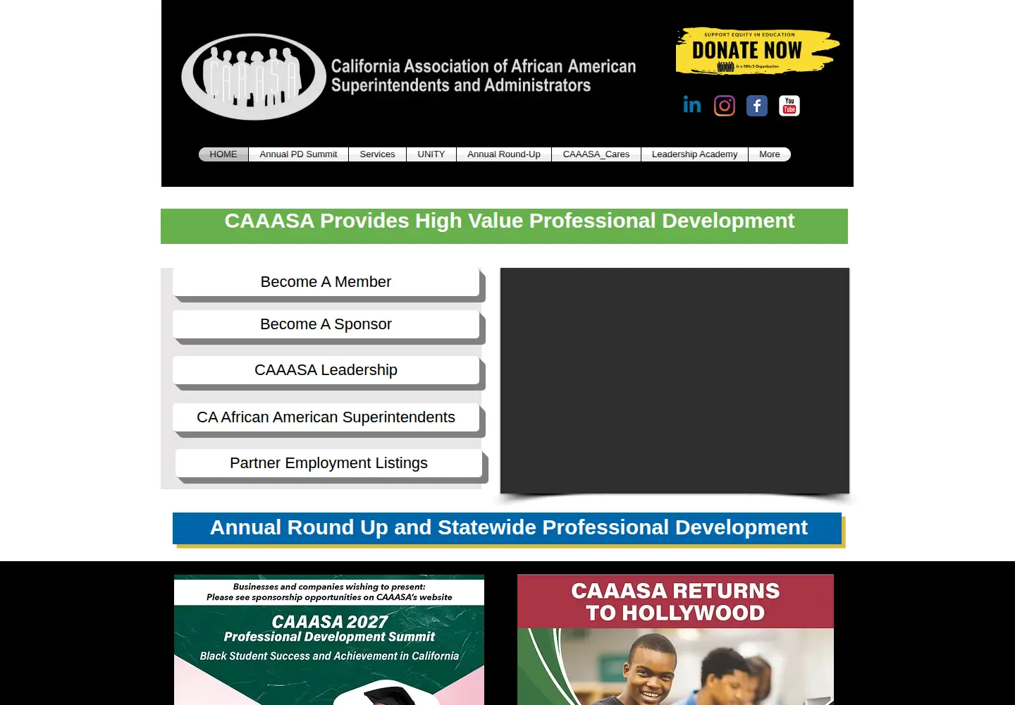 Screenshot of caaasa.org