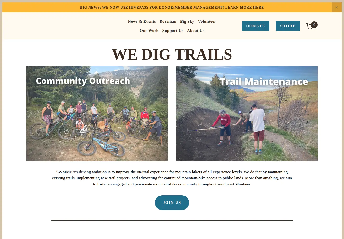 Screenshot of southwestmontanamba.org